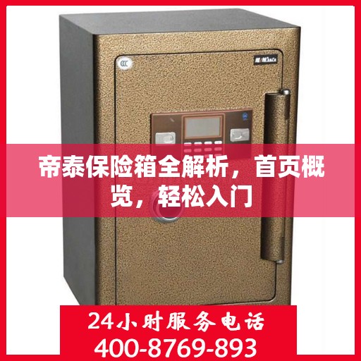 帝泰保险箱全解析，首页概览，轻松入门