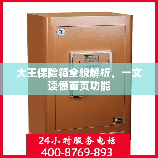 大王保险箱全貌解析，一文读懂首页功能